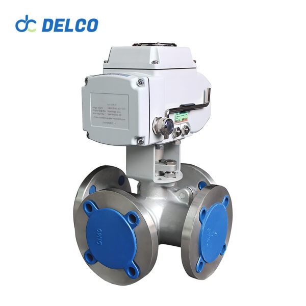 4 Way Motorized Ball Valve